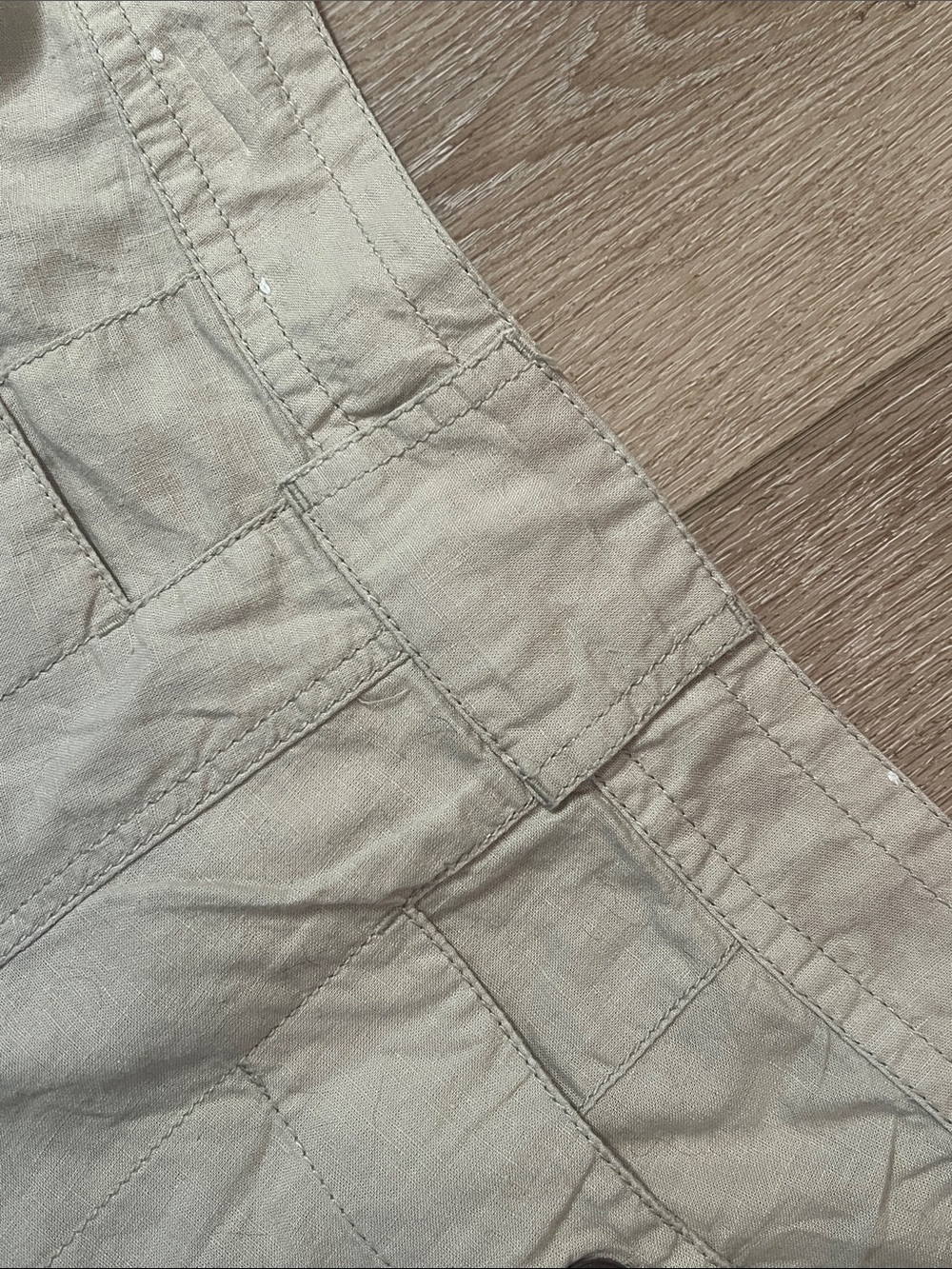 Patagonia - Wide Leg Hemp/Cotton Pants in Light Beige, Great condition! Size 4. - Picture 10 of 12